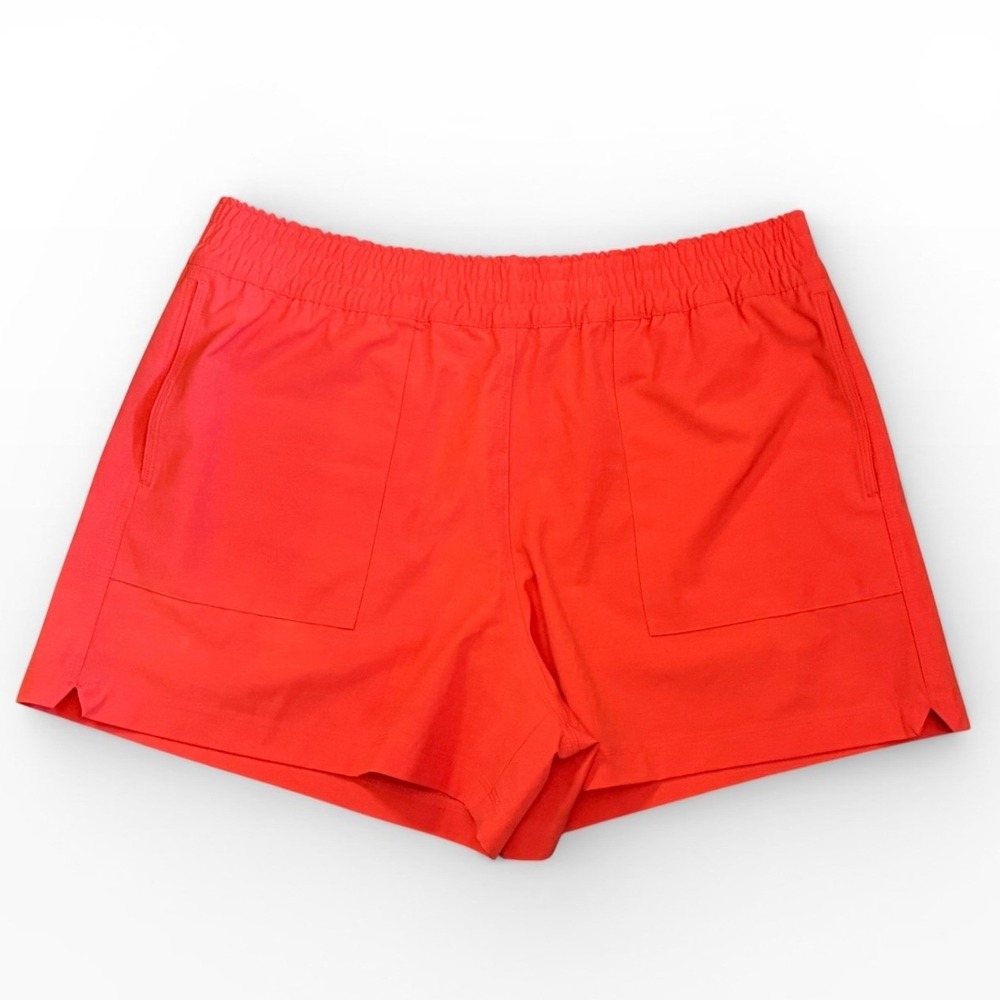 Faherty Shorts Red Orange Athletic‎ Running Training Pockets Comfy 3" Size Large